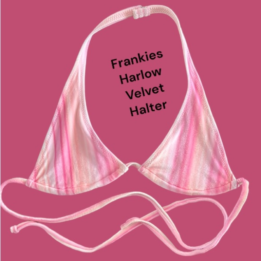 Frankie's Harlow Striped Velvet Bikini Top - Picture 9 of 9